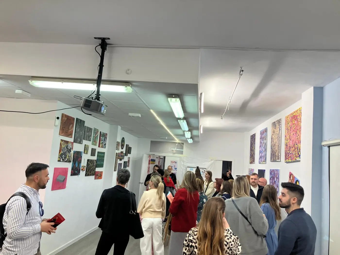 Visitors at TK's UnUsual Exhibition